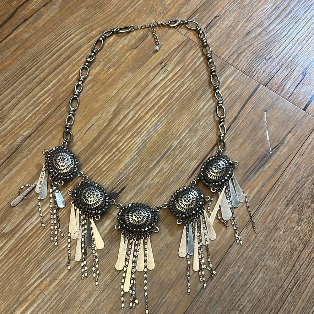 Blue Statement Necklace - image 3